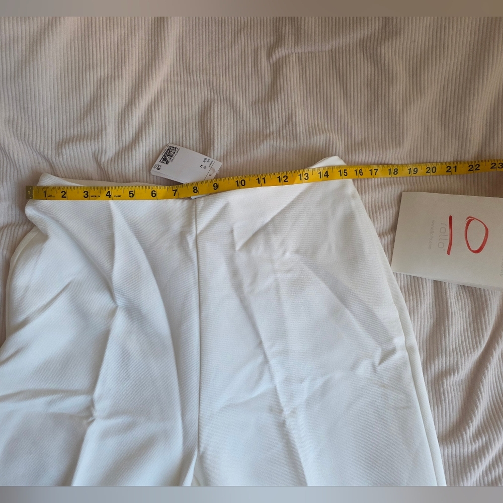 H&M Bead-embellished Pants white (PANTS ONLY). NWT. Top separately sold - Picture 12 of 16